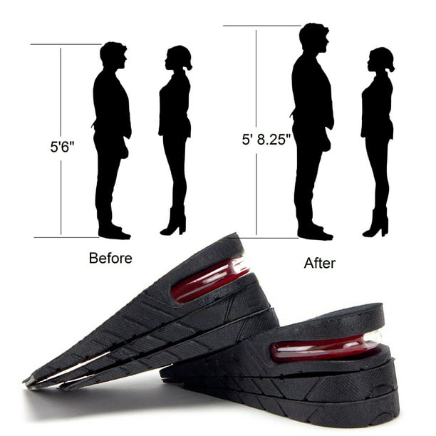 Womens Mens Insole Shoe Breathable Pad Height Increase Cushion Soft Heel Sole